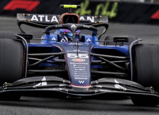 Williams FW47 in practice for the 2025 Abu Dhabi GP